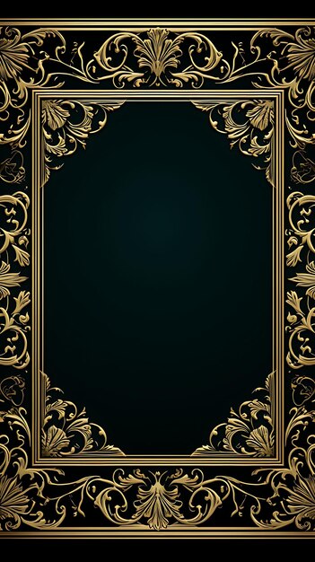 Frame 2D Vector Design Elegant Creative of an Ornate Luxurious Gold Picture Expensive Decorative