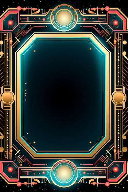 Frame 2D Vector Design Elegant Creative of an Ornate Luxurious Gold Picture Expensive Decorative