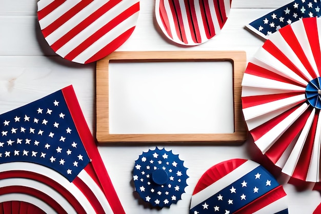 A frame of american flags with a wooden frame that says " us flag ".