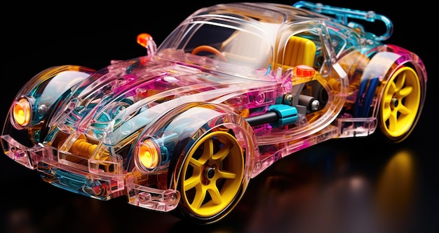 Frame auto concept auto simulatie vooraanzicht