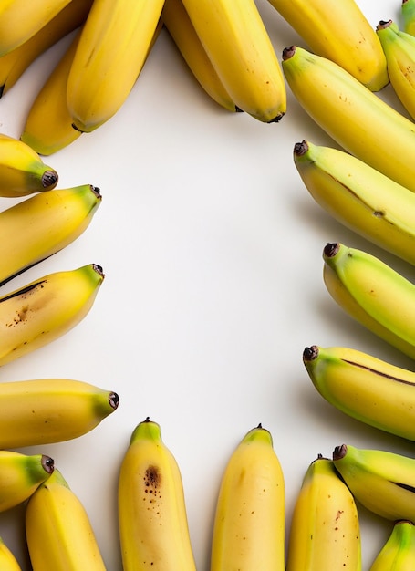 Photo frame of bananas