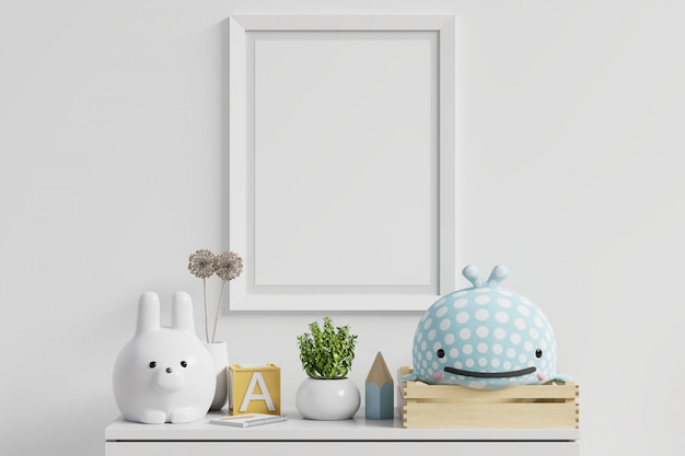 frame blankin kinderkamer interieur.