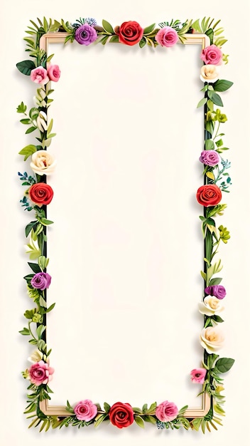 Frame bloemen droomkunst Ai