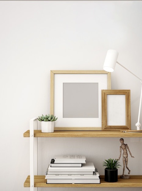 frame on the cabinet
