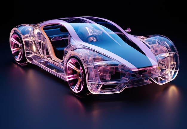 Frame car concept car simulation front view