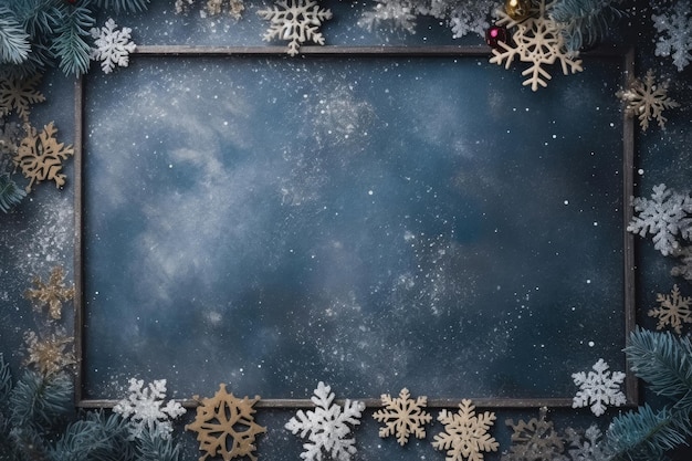 Frame of Christmas with copy space