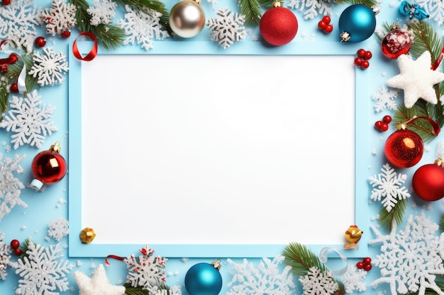 Frame of Christmas with copy space