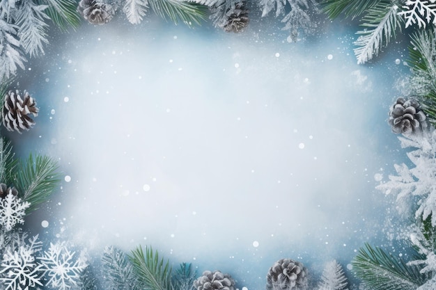 Frame of Christmas with copy space