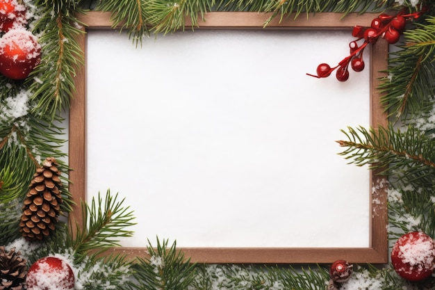 Frame of Christmas with copy space