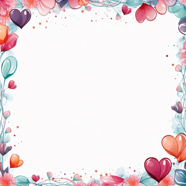 Frame design floral background