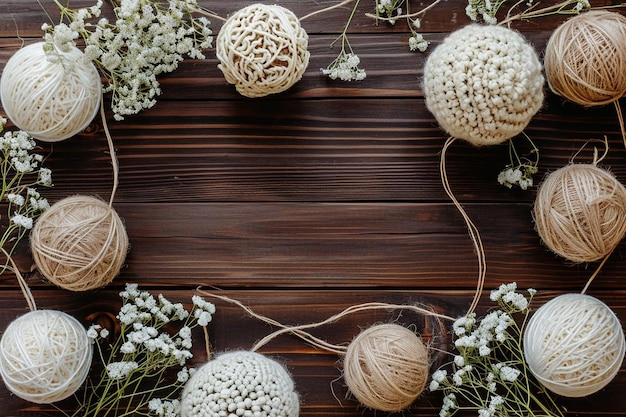 Frame formed of wedding ornaments