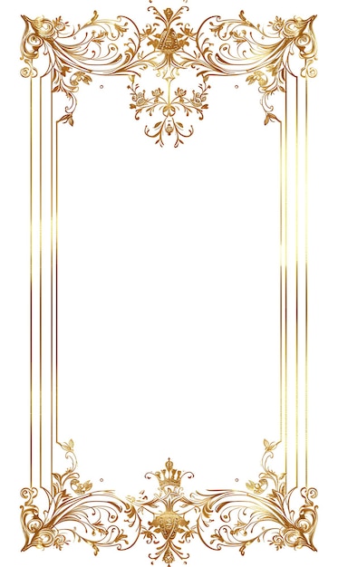 Frame of gilded metallic paper with a luxurious gold color adorned wi worship antique art bg ideas