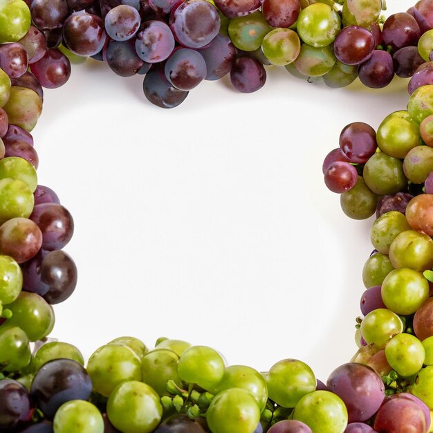 Photo frame of grapes