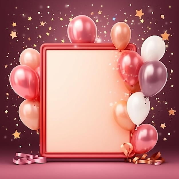 Frame Happy Birthday Balloon