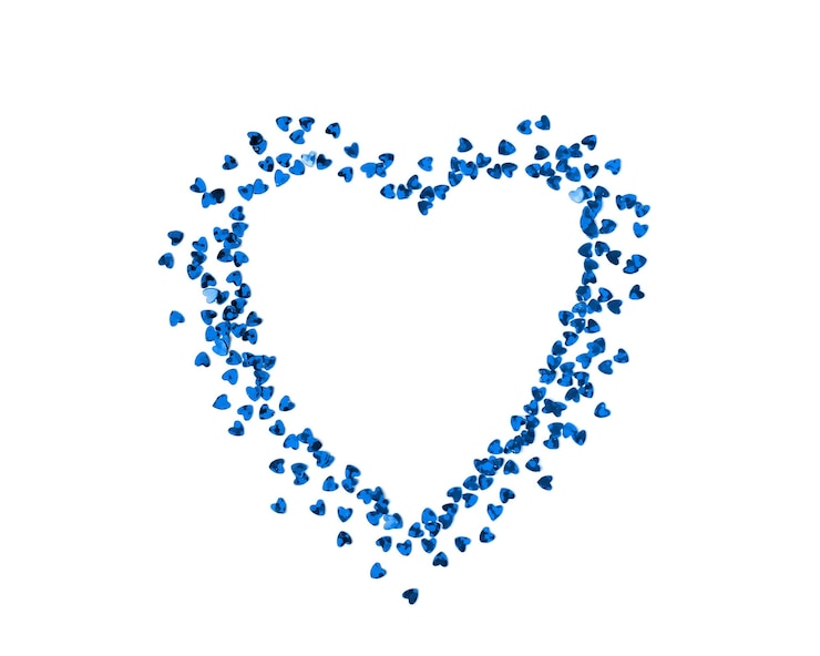 फोटो frame of heart on white