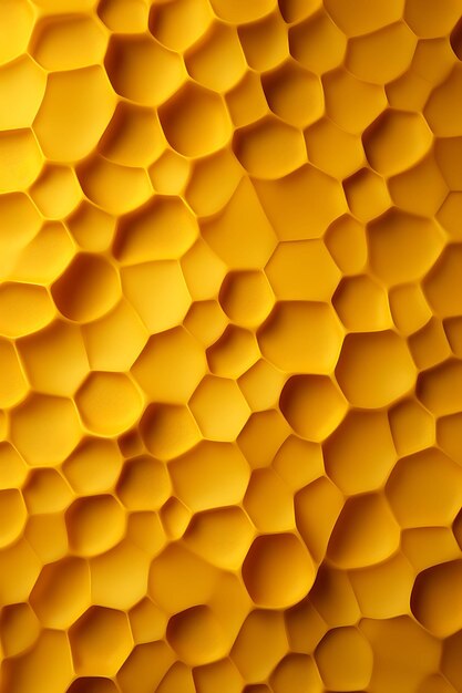 Frame of honeycomb paper yellow and blank honeycomb pattern backgroun social post blank page art