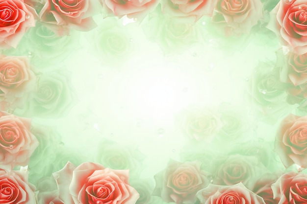Frame met zacht diffuus roospatroon met achtergrondverlichting