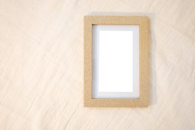 Frame mockup modern minimal style mockup ready to use stylish interior with brown mock up photo frame