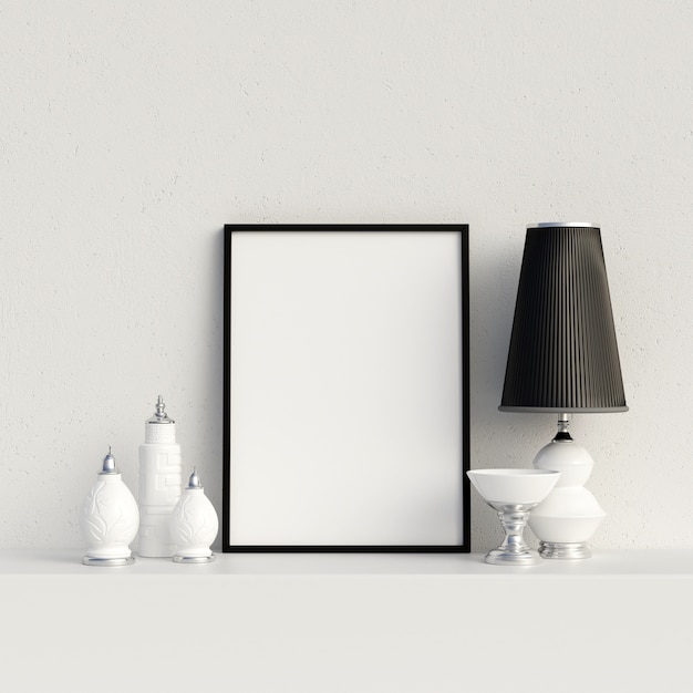 Frame Mockup Poster Mockup met decoratie