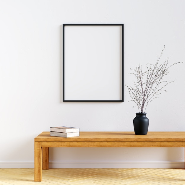 Frame mockup con bellissime decorazioni