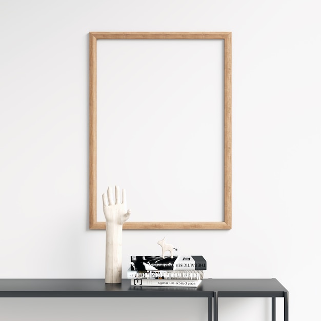 Frame Mockup with Beautiful Decorations