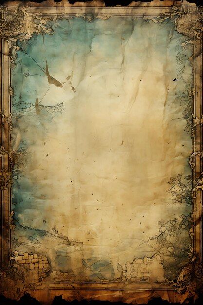 Frame of Vintage Postcard Backdrop a Faded and Weathered Postcard Des Post Social Art Photo Design