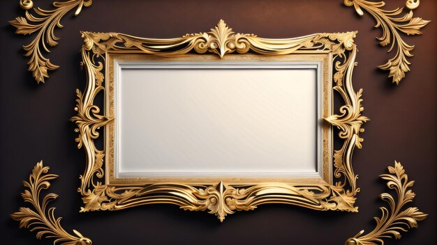 Frame ontwerp potho frames gouden hout Illustratie digitale kunst kunst