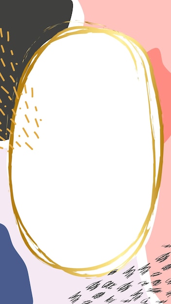 粉紅色和金色 PNG 框架