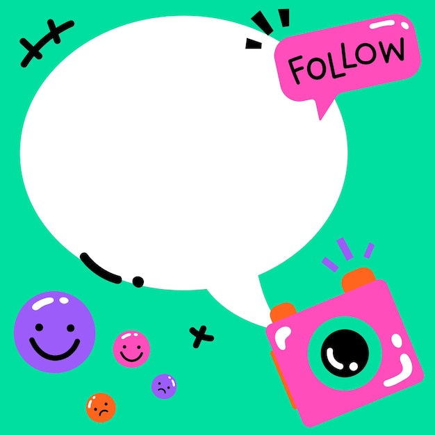 frame png social media pattern