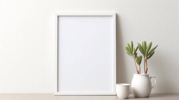 Frame Semantics Mockup With White Background And Minimalistic Design