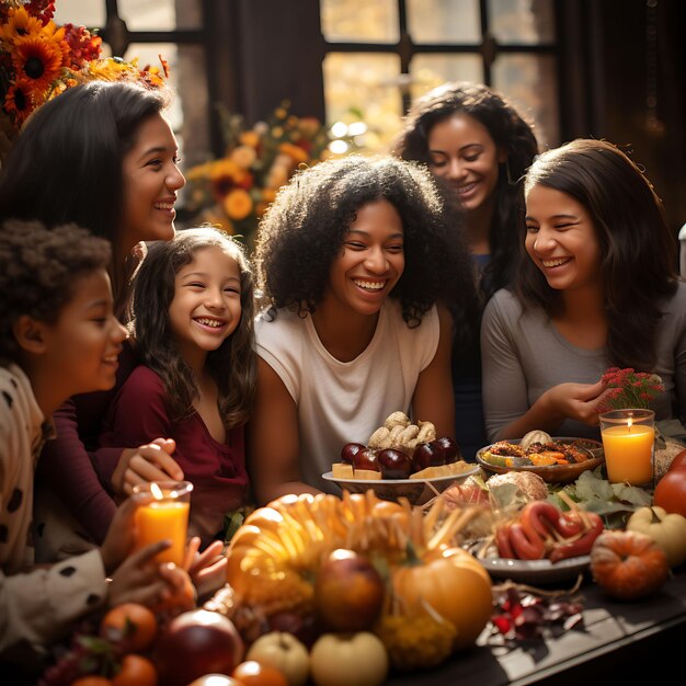 Frame of thanksgiving blessings in this captivating photogra thanksgiving holiday design idea