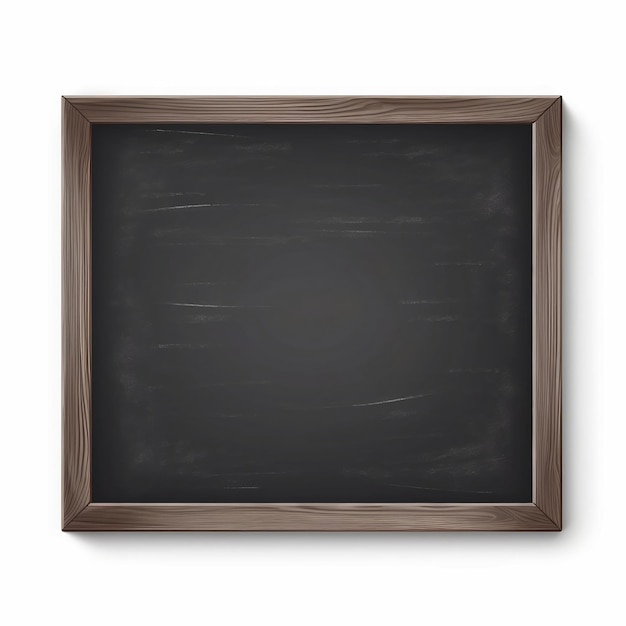 A frame with a blackboard on it that says