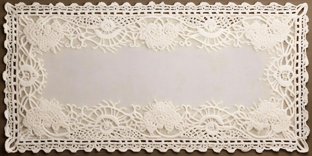 a frame with a lace design on it