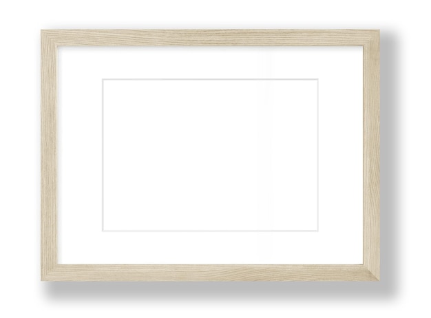 A frame with a white background and a white border.