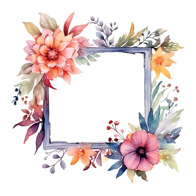Рамка с изображением цветов и рамка с изображением рамки с изображением цветов.
