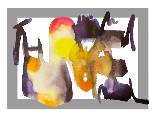 framed watercolor formation