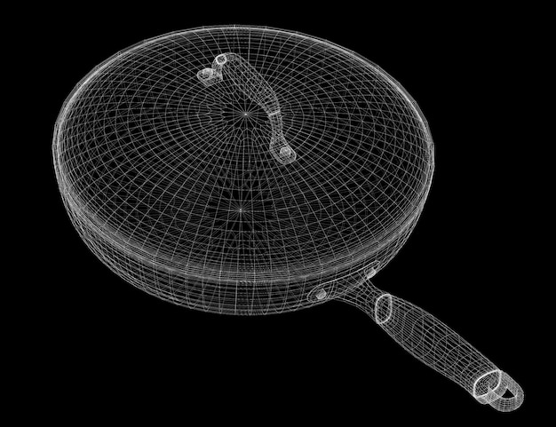 Сетка кадрирования в кастрюле, изолированная на заднем плане