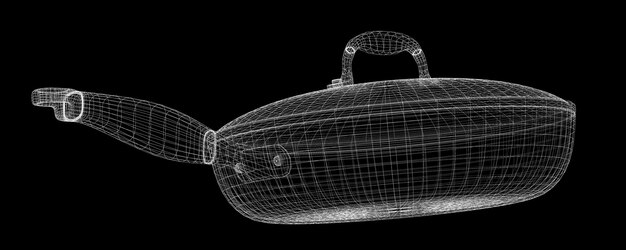 Сетка кадрирования в кастрюле, изолированная на заднем плане