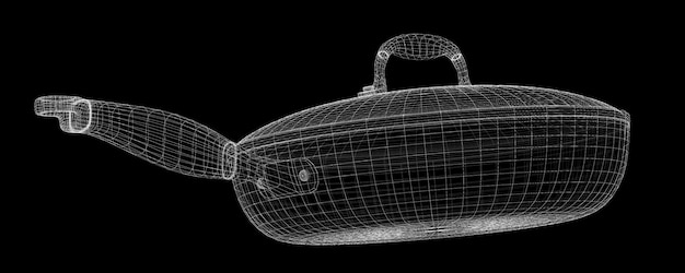 Сетка кадрирования в кастрюле, изолированная на заднем плане