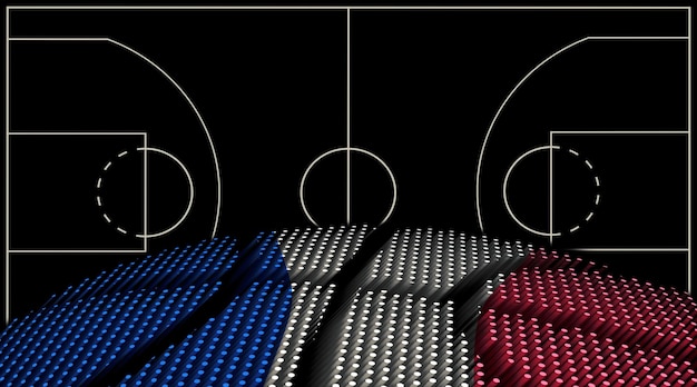 France Basketball court background Basketball Ball