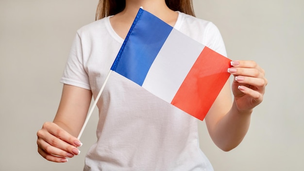 France flag european culture woman symbol tricolor