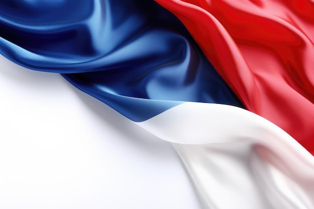 Флаг Франции для Дня памяти изолированный белый фон