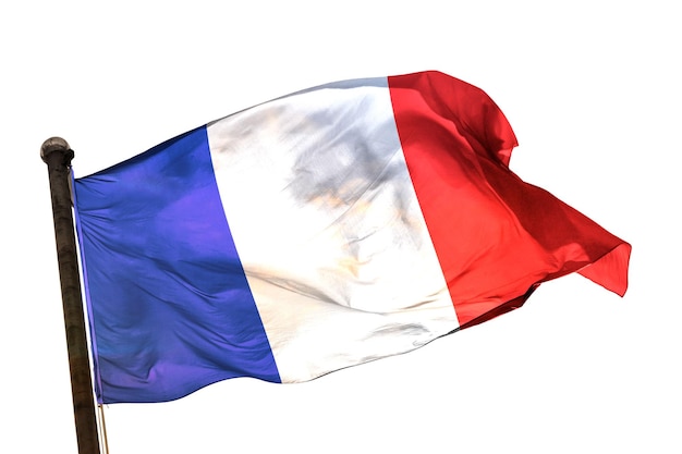 france flag on a white background image