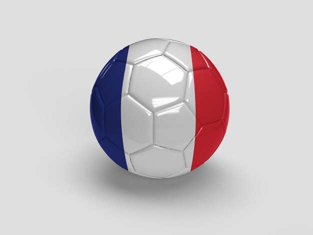 france football flag 3d illustration