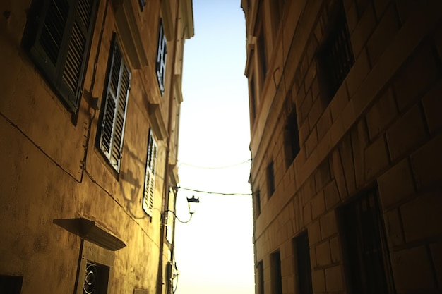 France narrow street in europe cityscape abstract summer view