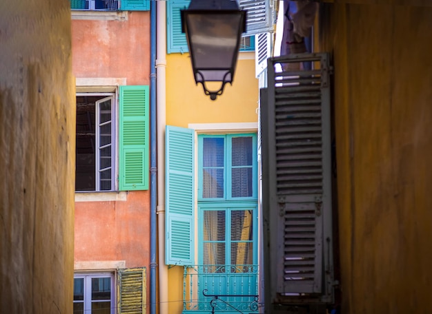 France scenic streets of the old historic Nice city center