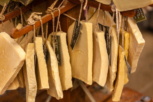 FRANCE VAISON LA ROMAINE  AUGUST 06 Handmade soap in a beauty shop in Provence France on August 06 2014