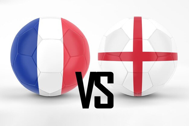 France VS England Football