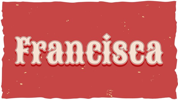 Photo francisca vintage text