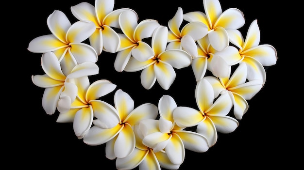 Frangipani Plumeria Heart